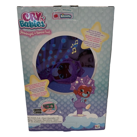 Cry Babies Goodnight Starry Sky ‘Phoebe’ Sucking Pacifier Night Light NIB - Picture 3 of 11